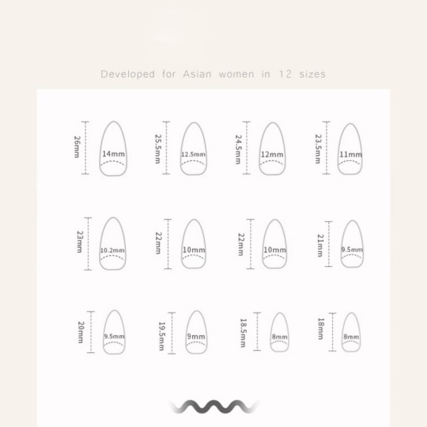 24stk False Nails Long Almond XR-01 XR-01 XR-01