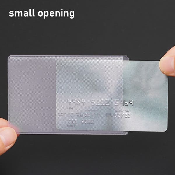 6Pack 10st/Pack ID-korthållare Case LITEN small opening