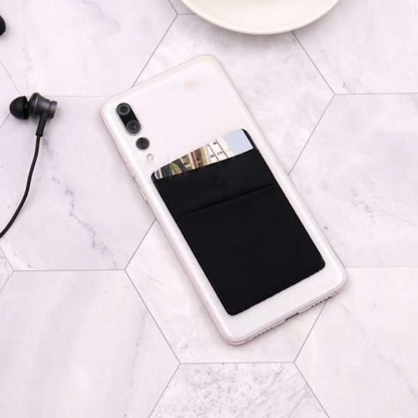 Business Credit Pocket Phone Bakre Korthållare SVART Black