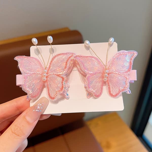 4/6 kpl Butterfly-hiusneulaklipsit B B B