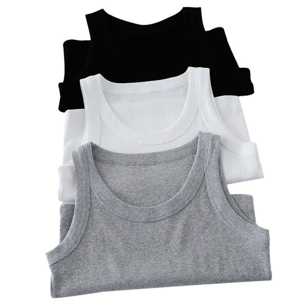 Dame Camisole Slim Tank Top SVART black