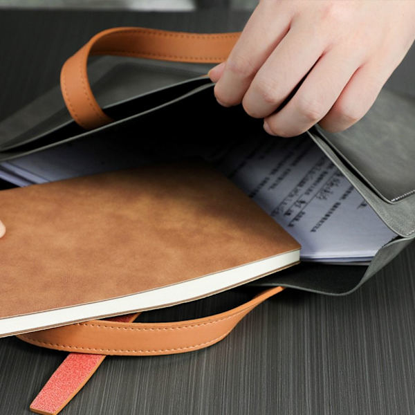 Business Document Bag Kannettavan tietokoneen käsilaukku HARMAA grey