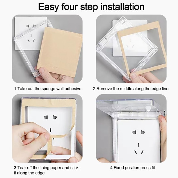 Switch Cover Socket Vattentät Box KAFFE coffee