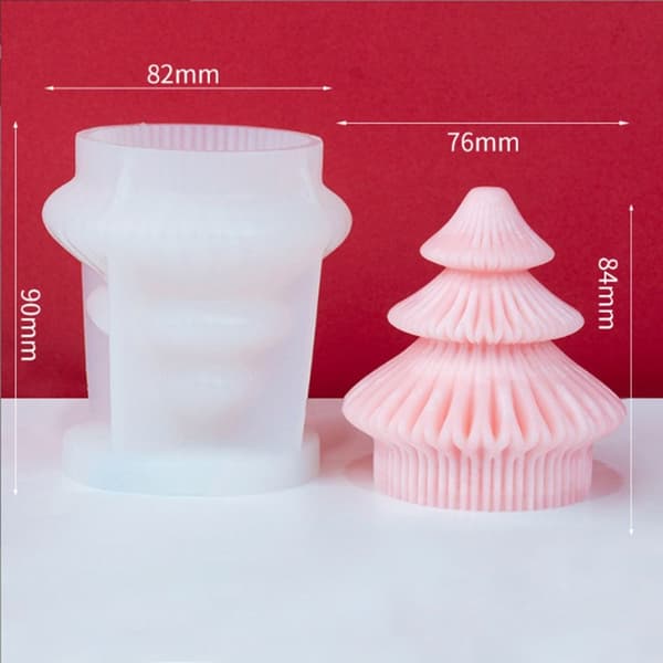 Stearinlys Silikonform Kakeharpiksform 08 08 08