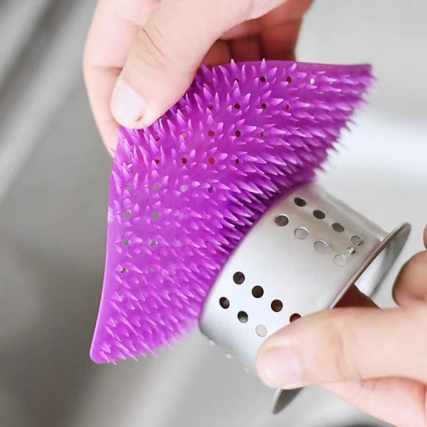 10 kpl Kasvispesuharjan puhdistusharja PURPLE Purple