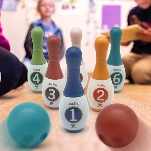 Bowling Set för Barn Leksaker Småbarn Pojkar Flickor med Siffror 18CM