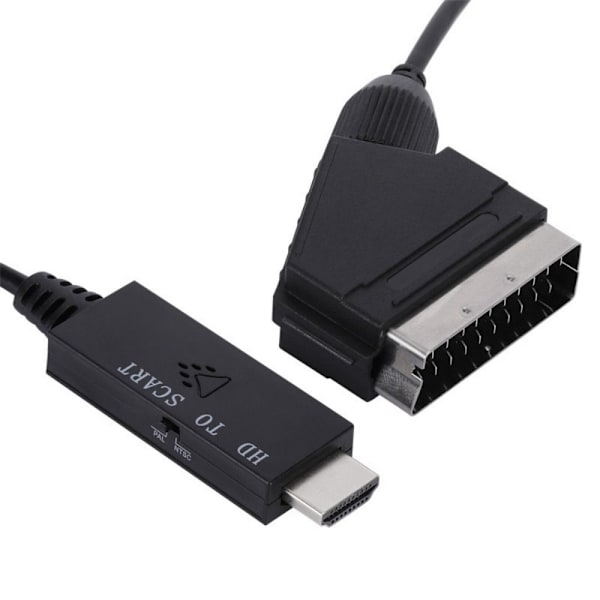 HDMI-SCART-sovittimen signaalimuunnin Audio-videokaapeli 1M