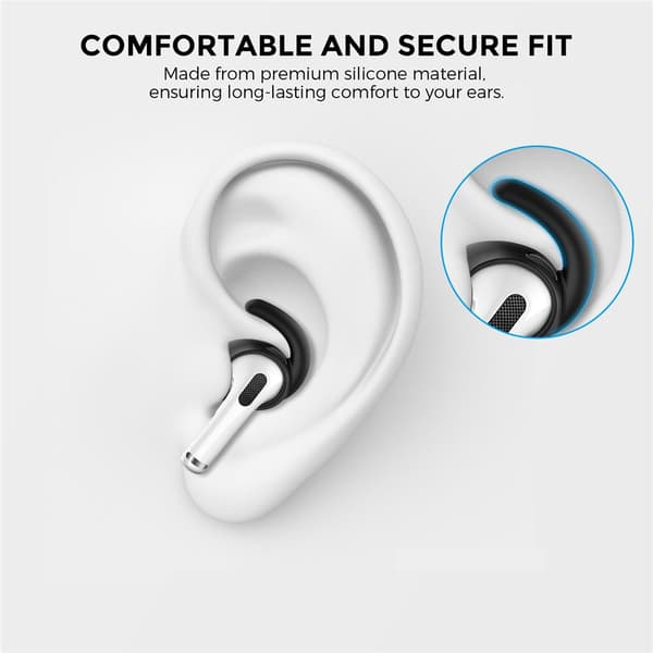 3 Par Ørepropper Ørepude til Airpods 3 black