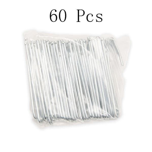 60st Duschdraperikrokar Gardinstift Draperikrokar Silver 60Pcs-60Pcs