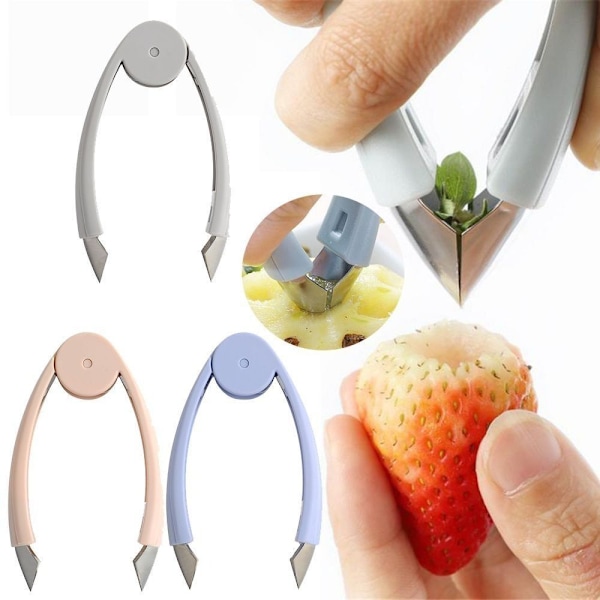 2kpl Ananas Corer Fruits Slicer GRAY Gray