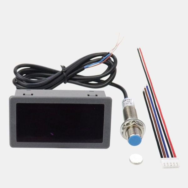 Digital LED-omdrejningstæller RPM Speed ​​Meter Motoromdrejningstæller red