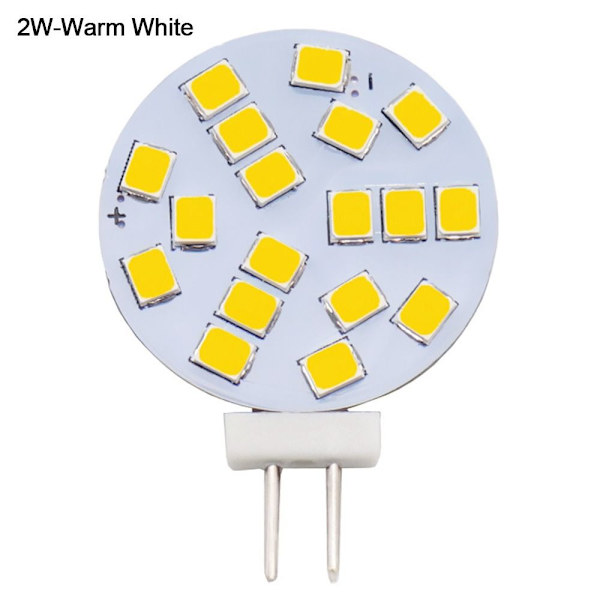 G4 LED-lamput Pyöreä kohdevalopolttimo 2W-LÄMMIÄ VALKOINEN 2W-LÄmmin 2W-Warm White