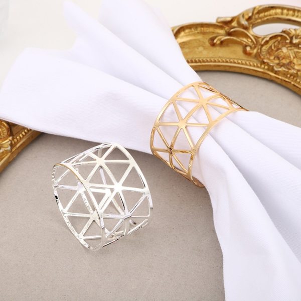 Lautasliinasolki Lautasliinasormus SILVER 12KPL 12KPL Silver 12Pcs-12Pcs
