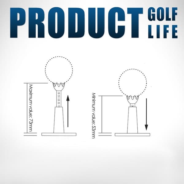 2 STK Golf Tees Golfholder Træningsværktøj