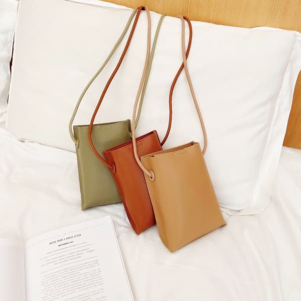 Læder håndtasker Crossbody tasker KHAKI khaki