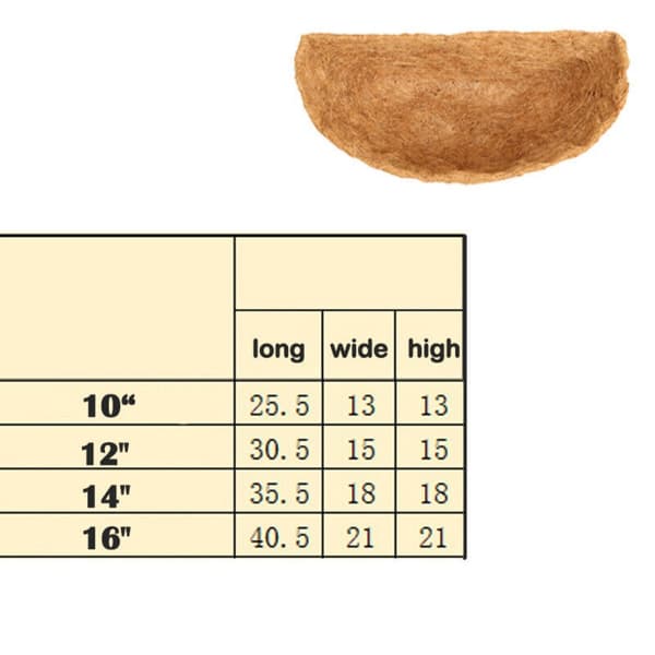 Hängande korgfoder Coconut Liners 10 TUM 10 inches