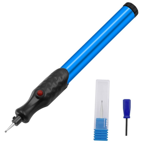 Elektrisk Micro Pen Gravyr Penna BULE bule