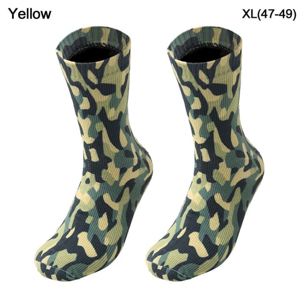 Vandtætte sokker udendørs sportsstrømper GUL XL(47-49) Yellow XL(47-49)