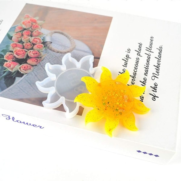 6 kpl Moon Phase Resin Mould Sun ja Star Epoksi molds
