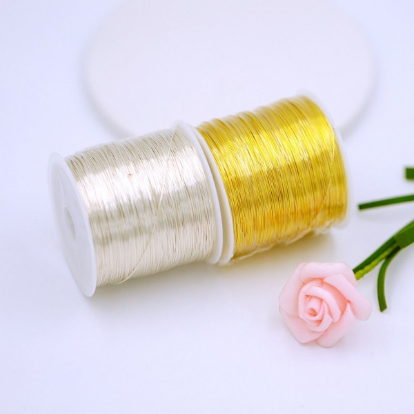 Messing Wire Smykker Making Wire 0,4MMKC GULD KC GULD 0.4mmkc gold