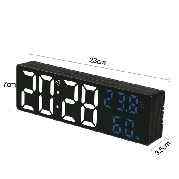 Digital Väggklocka Elektronisk LED-Klocka 3 3