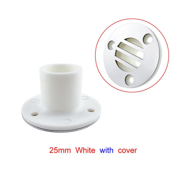 2 st Nylon Compact 22 mm eller 25 mm VIT 25 MM MED COVER MED COVER White 25mmWith Cover-With Cover