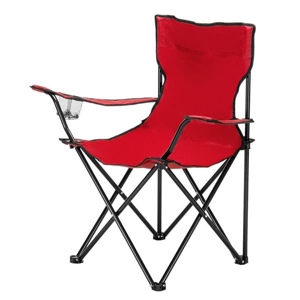 Hopfällbara Campingstolar Utomhusstol RÖD red