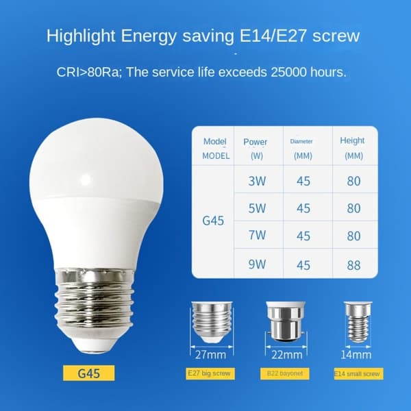 LED lyspære 9WE27 E27 9WE27
