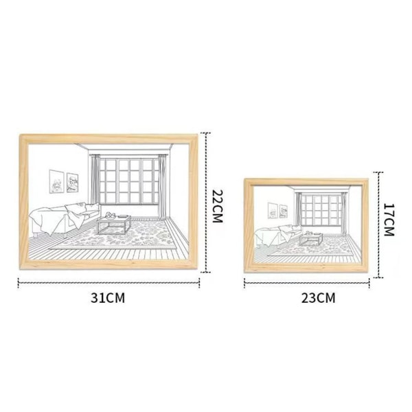 INS Deco Led lysmaling 31X22CM03 03 31x22cm03