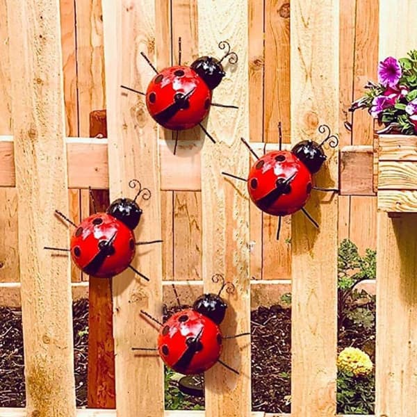 Ladybug plenlamper Solar LED-lys RØDT red