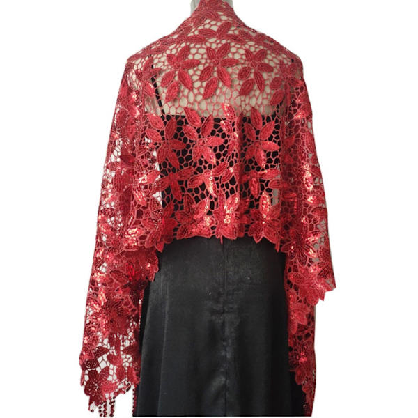 Aftenkjoler Sjal Lady Cape Wraps ROSE RED ROSE RED Rose Red