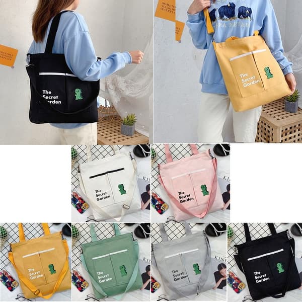 Student Tutorial Bag Totes Shopper Bags HVIT White