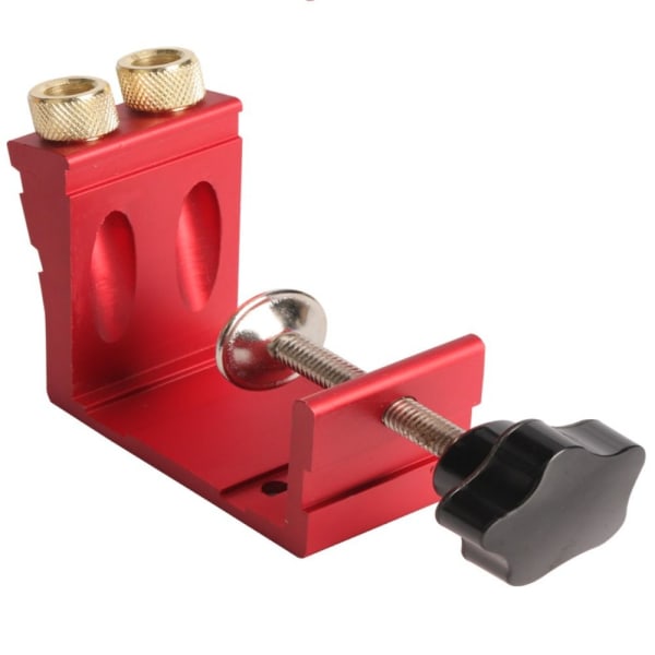 46 STK/sett Pocket Hole Jig Skråhullssøker RØD Red