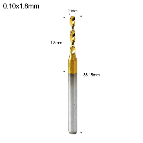 Vridende borkrone Metallborkrone 0,10X1,8MM 0.10x1.8mm