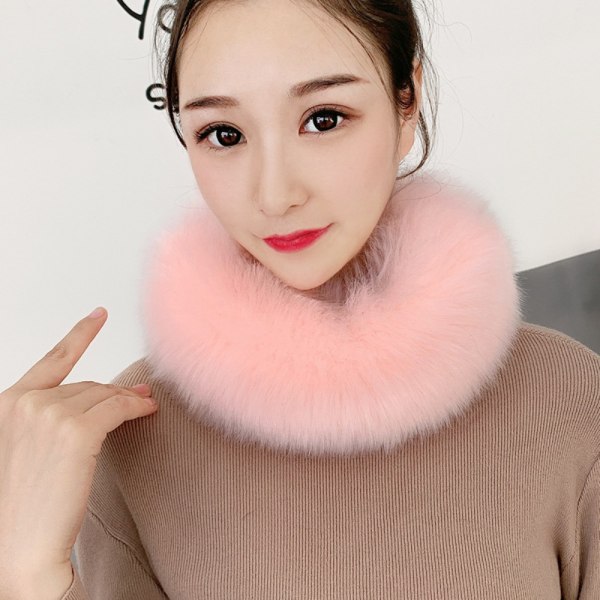 Vinter Neck Wrap Faux Fur Skjerf ROSA pink