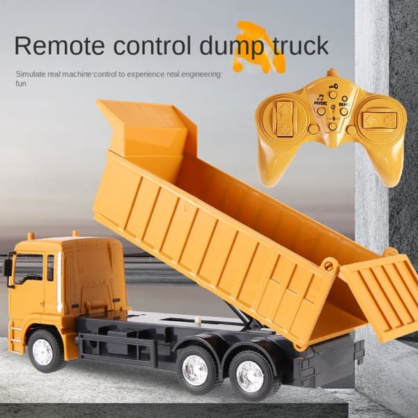 Rc Biler Dumper Transporter Engineering Model With box