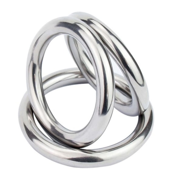 15 stk Svejsede Runde Ringe Glat Solid O Ring 3X50MM 3x50mm