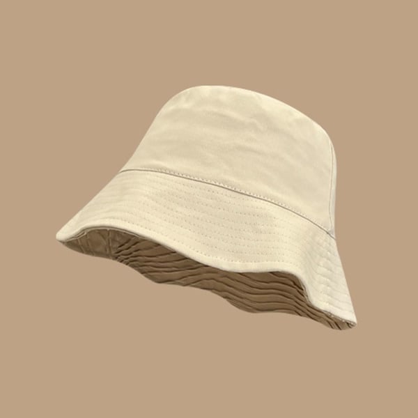 Vändbar Bucket Hat Solskydd KAFFE coffee