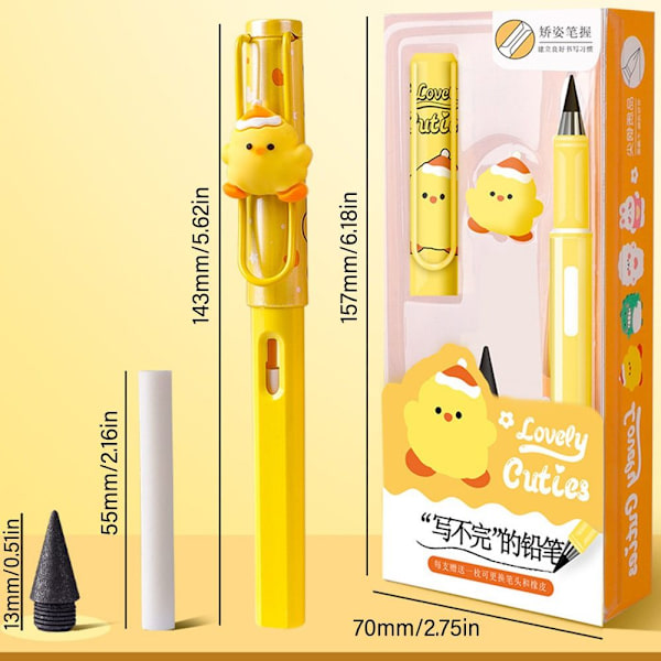 Inkless Eternal Pencil HB Unlimited Writing Pen 04 04 04