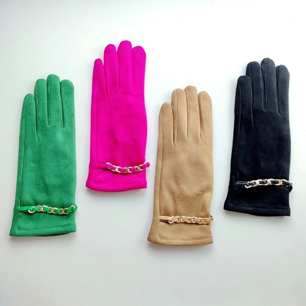Mockahandskar Vintertjocka handskar SVART Black