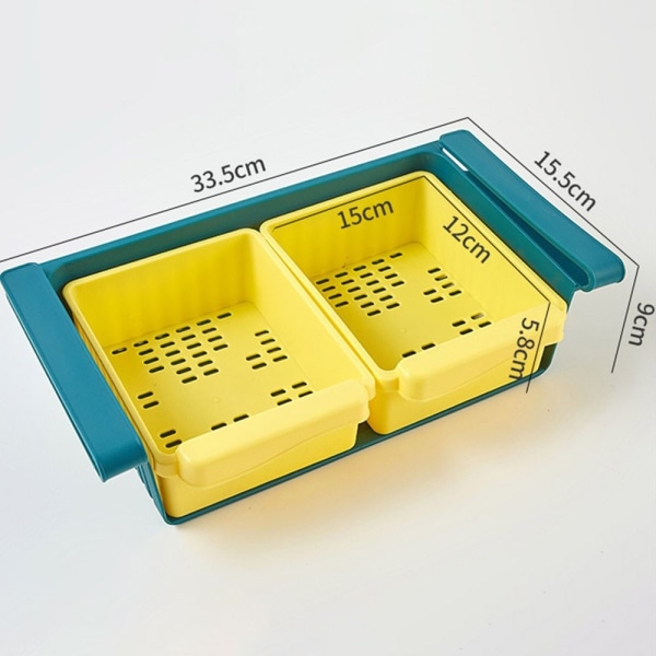Laatikko Jääkaappi Organizer Säilytyslaatikko KELTAINEN Yellow