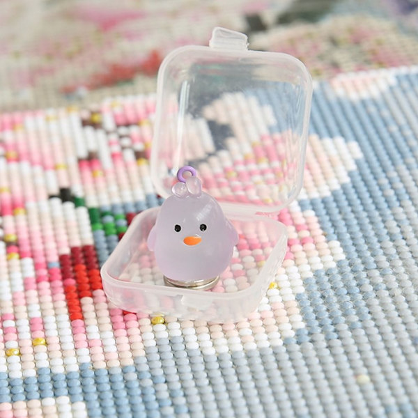 Diamantmaling Cover Holder Lysende Magnet Cover LILLA Purple