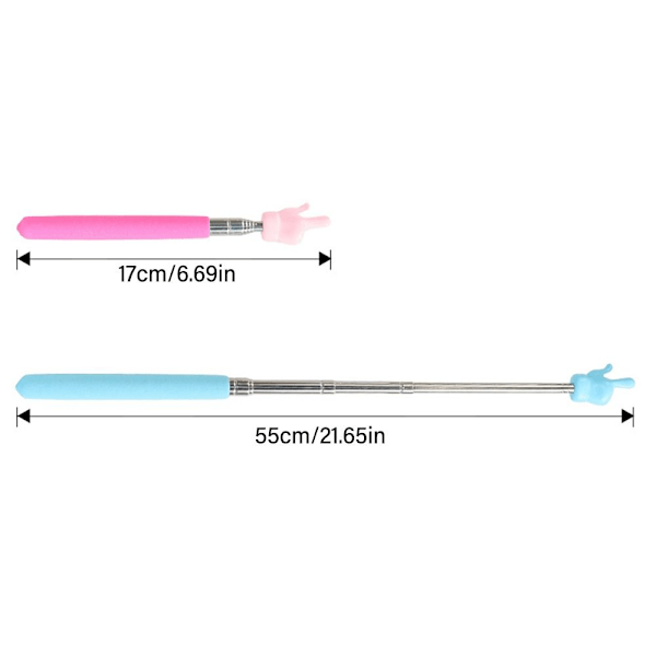 Finger Reading Sticks Teaching Stick BLÅ Blue