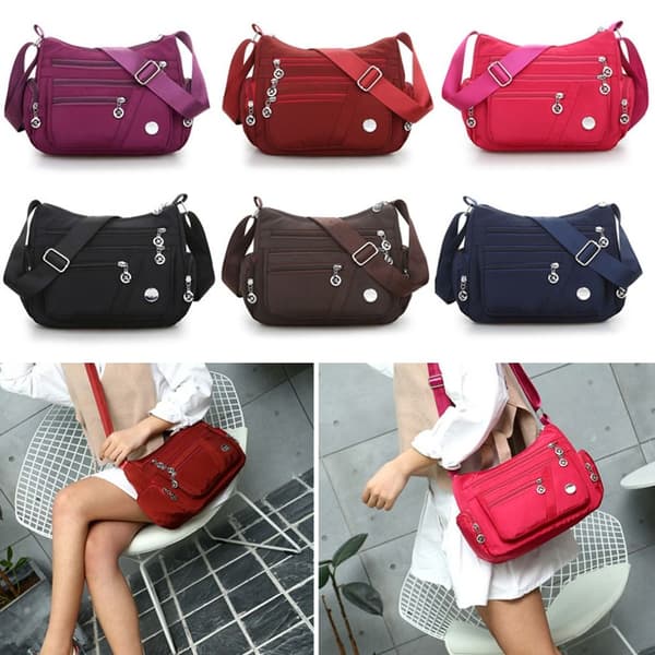 Dame Crossbody Tasker Tote Bag RØD red
