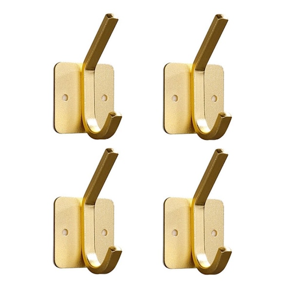 4stk Håndklekrok selvklebende kroker GULL SQUARE SQUARE gold Square-Square
