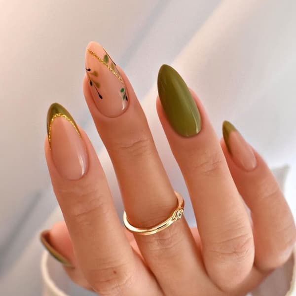False Nails Long Almond 1 1 1