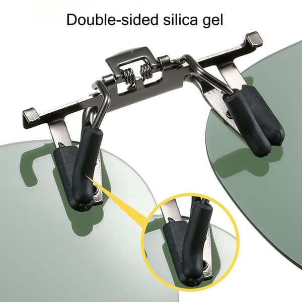 Clip-On Polariserade Solglasögon Uppfällbara Solglasögon för Mirrored Red