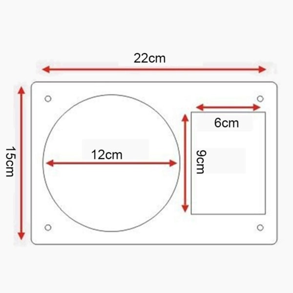 CD-skjermstativ Magnetisk fotoramme 22CMX15CM 22cmx15cm