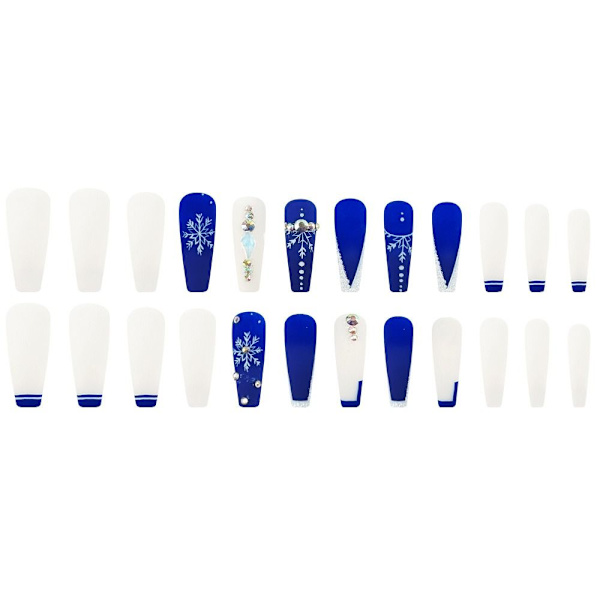Christmas French Fake Nails Ballerina False Nail Press on Nails
