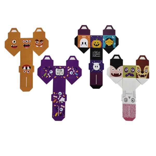 3 stk Halloween godteboks bærbar godteriboks C C C